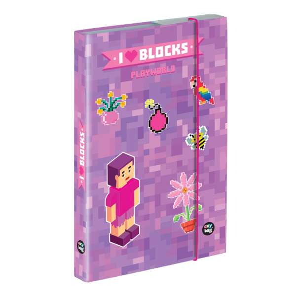 oxybag Heftbox A4 Playworld Girl Blocks
