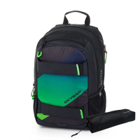 oxybag Schulrucksack OXY SPORT Ombre green + Etui