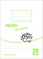 HUGU Schulheft A5 liniert 10 mm 20 Blatt