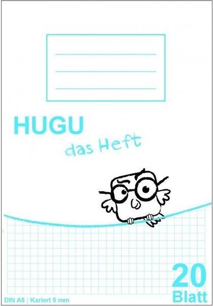 HUGU Schulheft A5 karriert 5mm 20 Blatt