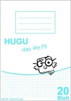 HUGU Schulheft A5 karriert 5mm 20 Blatt
