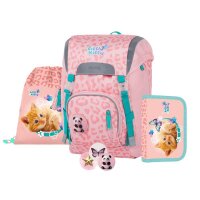oxybag Schulrucksackset 4-teilig OXY SKY Little Kitty